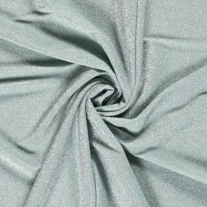 Jersey-Stoff silbern grün Versand Am Gleichen Tag