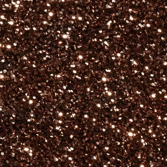 Strickstoff Stretch Pailletten 3D Kupfer Geld-Zurück-Garantie