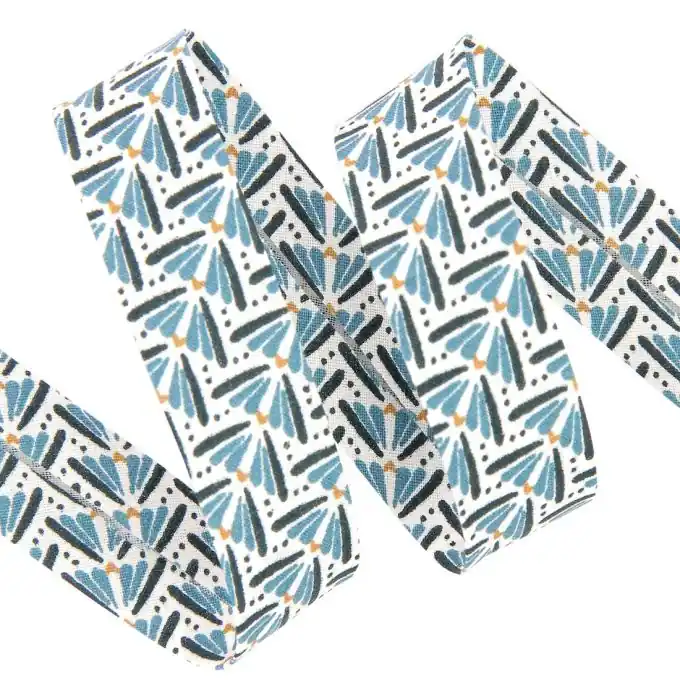 Top-Angebot Schrägband Fächer entenblau 20 mm