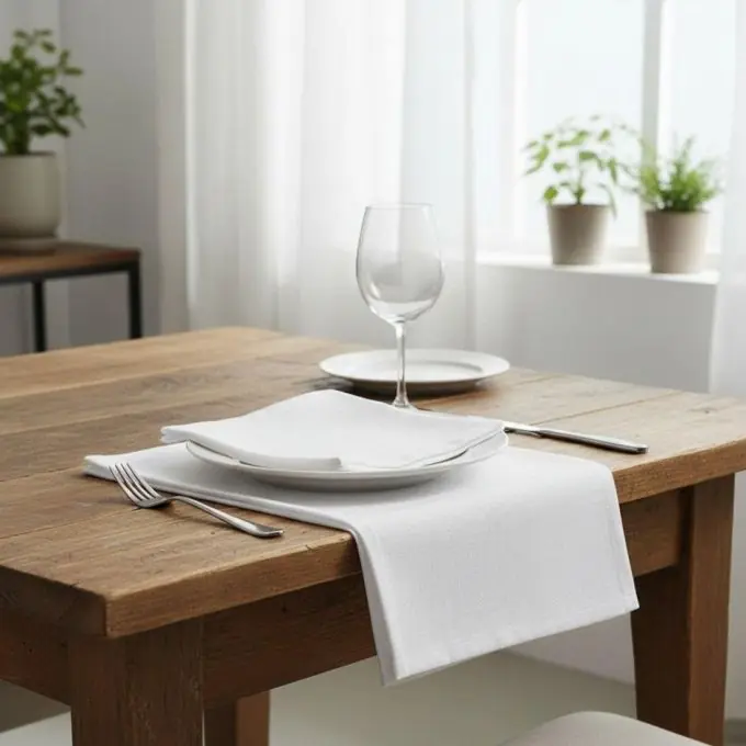 Sonderangebot Stoffserviette Essentiel Weiß