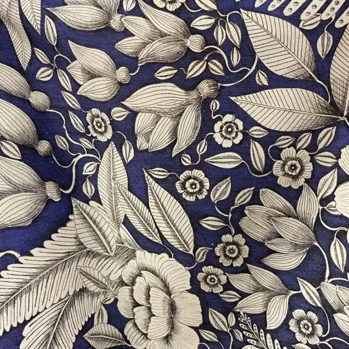 Saisonangebot Thevenon Baumwollstoff mit magischem Gartenmuster – Oeko-tex-zertifizierter Polsterstoff