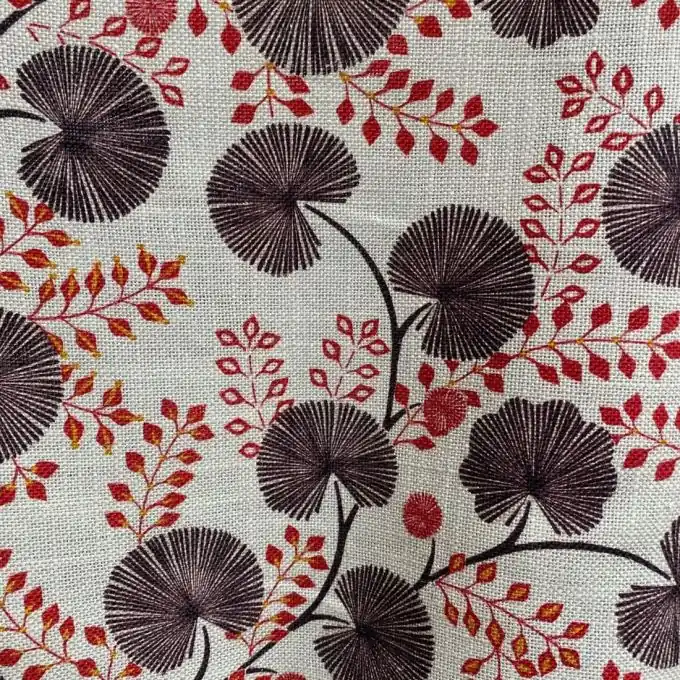 Kostenfreie Lieferung Thevenon Polsterstoff mit Japan-inspiriertem Naturdruck