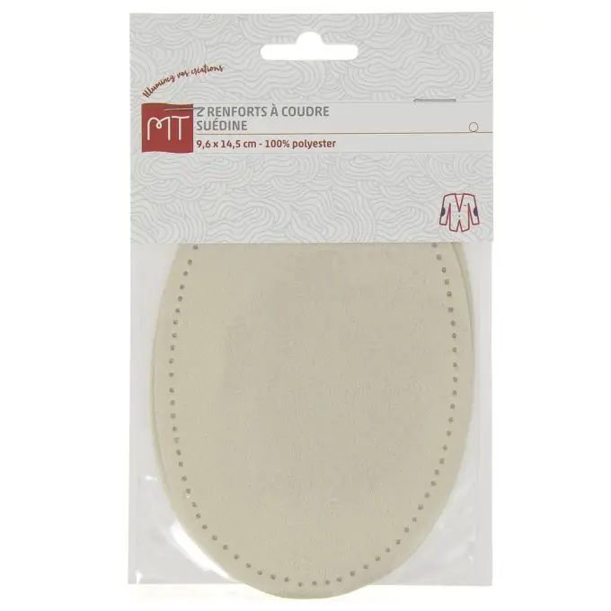 Rabatt Wildleder-Verstärkungen zum Nähen für Knie & Ellbogen (Sable, 9,6 x 14,5 cm)