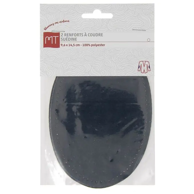 Marineblaue Wildleder-Verstärkungen zum Nähen – 9,6 x 14,5 cm Kracherpreis