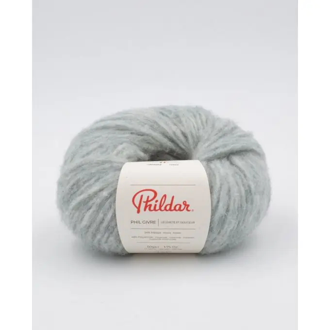 Versand Am Gleichen Tag Phildar Phil Givre – Leichtes Alpaka-Garn in Mandelgrün