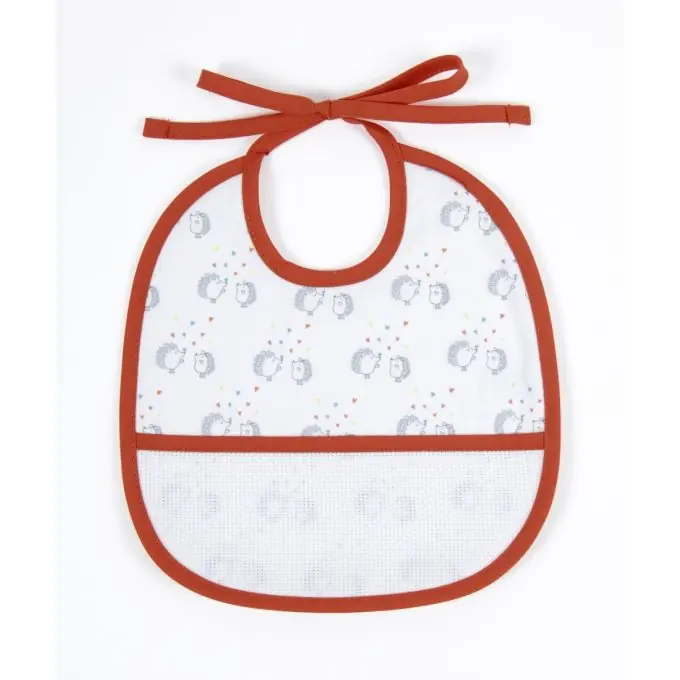 Neue Kollektion Personalisierbares Igel-Lätzchen für Babys – Stickmuster inklusive