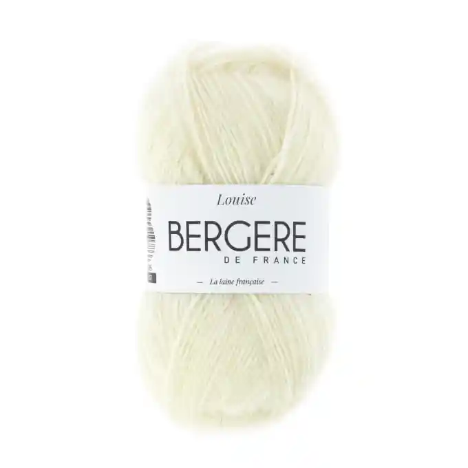 Letzte Chance Strickgarn Wolle Louise elfenbein – Bergère de France