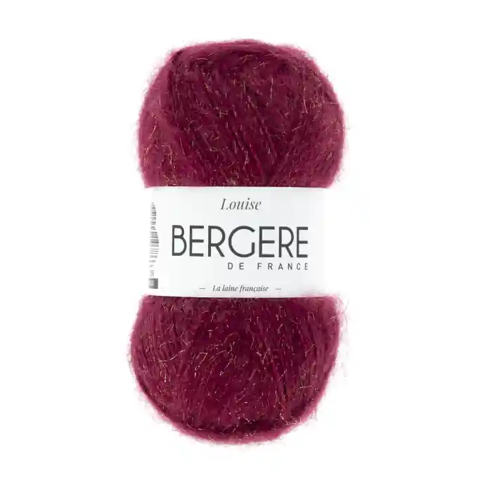 Solange Der Vorrat Reicht Strickgarn Louise rot Bergère de France, 50 g, Nadeln 4.5, rot