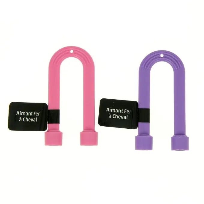 Hufeisenmagnet in Rosa oder Lila für Nadel-Sammlung. Großhandel