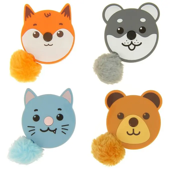 Direkt Vom Hersteller 1,50 Meter langes Tier-Rollmaßband mit Pompon-Verzierung