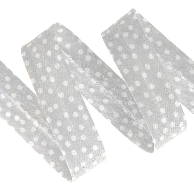 Abverkauf Schrägband perlgrau 20mm