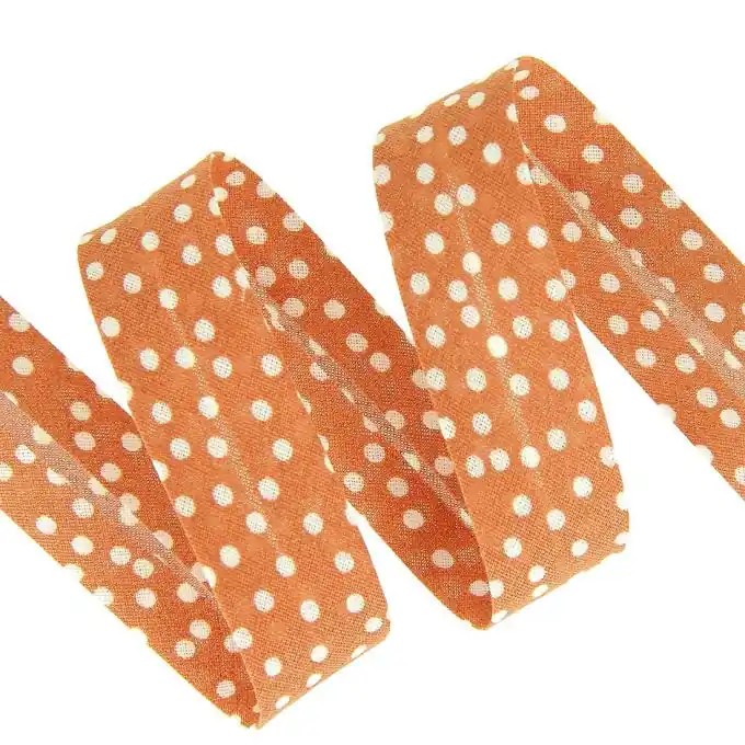 Schrägband Punkte Marsala 20mm Versand Am Gleichen Tag