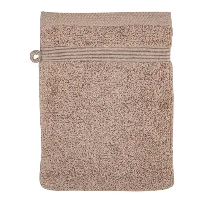 Ausverkauf OEKO-TEX zertifizierte Waschlappen in Taupe 15x21cm