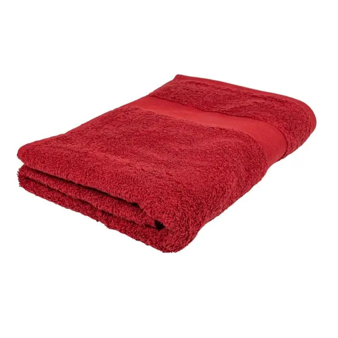 Duschhandtuch Bordeaux 100% zertifizierte Baumwolle, OEKO-TEX, 70x140cm, rot Preisreduziert