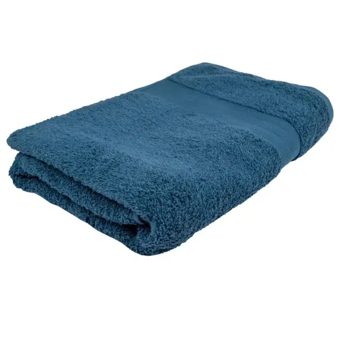 Duschhandtuch aus 100% zertifizierter Baumwolle in Pfauenblau (OEKO-TEX) Highlight