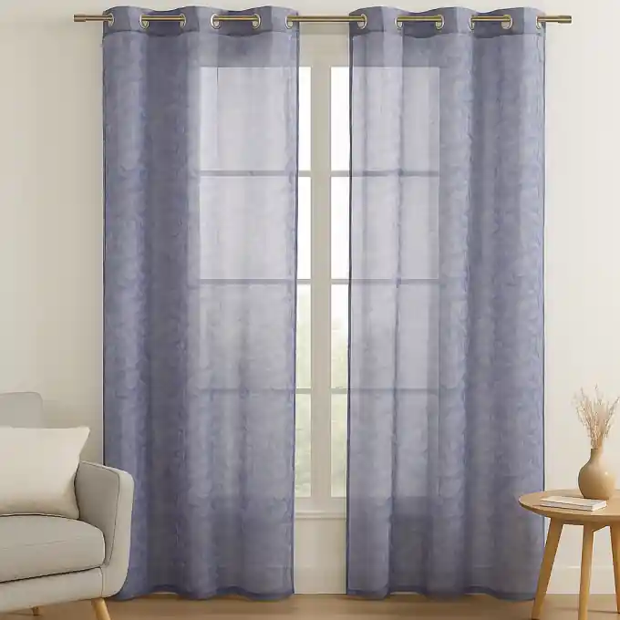 Fertiger blauer Vorhang in Größe 140x260cm Großhandel