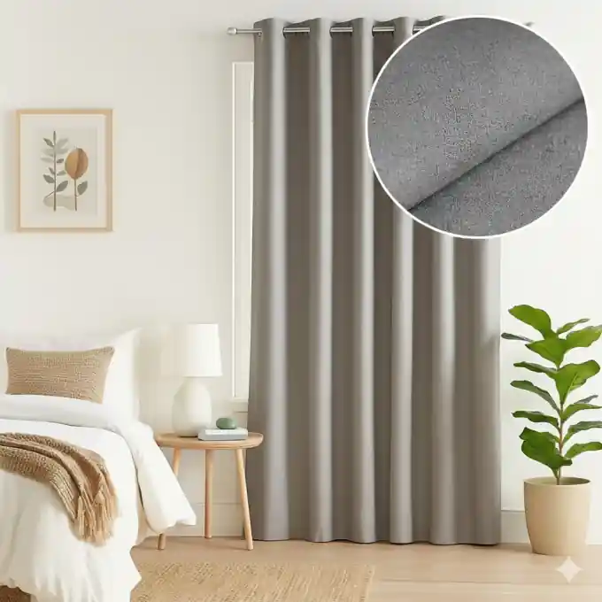 Großhandel MT Verdunklungsvorhang in Grau, 140 x 250 cm