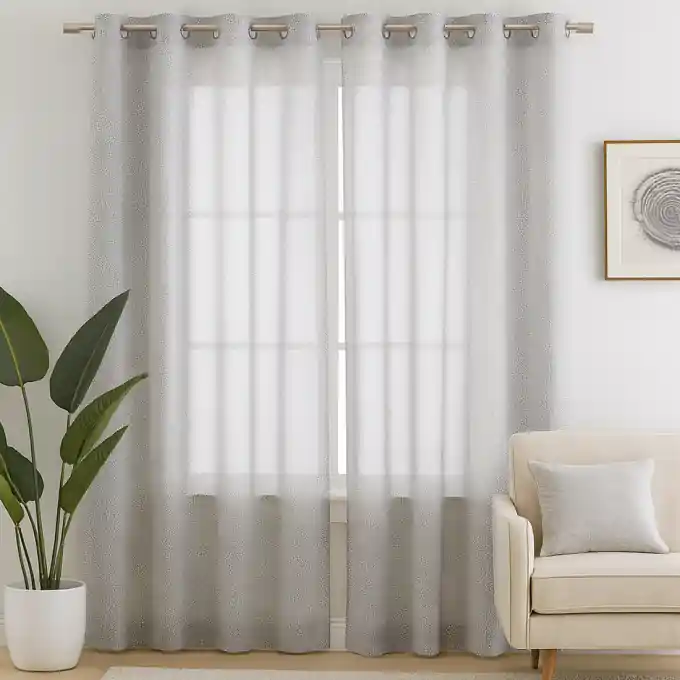 Dunkelgraue Vorhang mit Blattmuster, Größe 140x240cm Online Kaufen