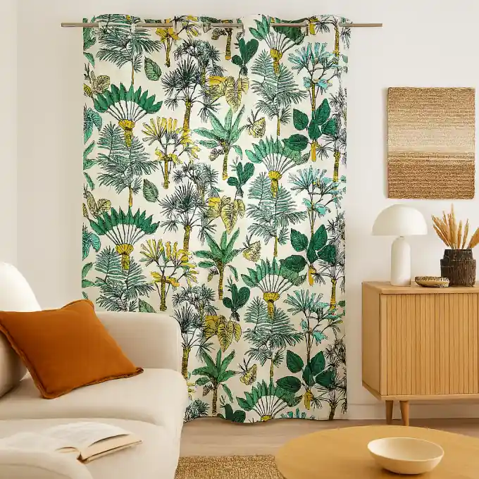 Jetzt Kaufen Vorhang Palmen bunt 140×250 cm