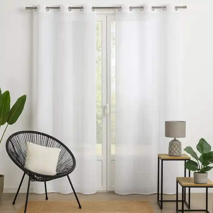 Neuheit Weiße Vorhang 140x260cm aus 100% Polyester