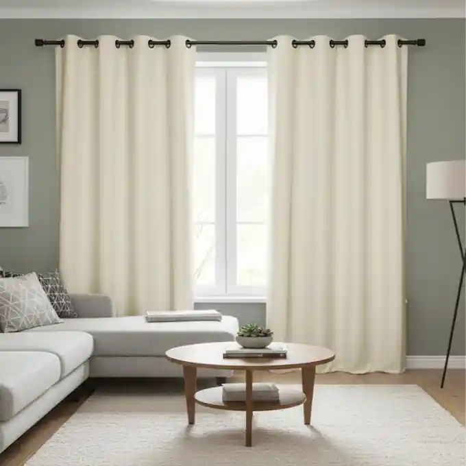 Weltweiter Versand Fertigvorhang 140×250 cm Natur Thermo Malo MT