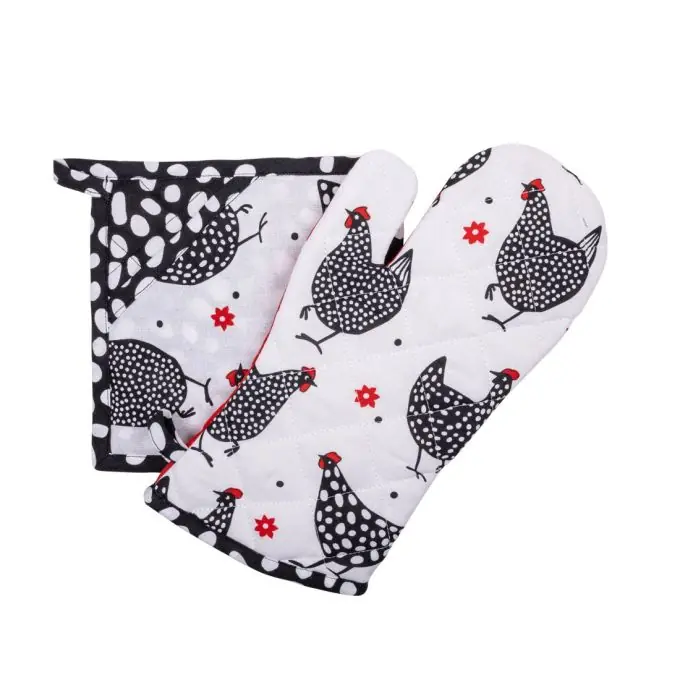 Mengenrabatt Ofenhandschuh & Topflappen 17x30cm/ 20x20cm