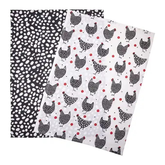 2er Set Geschirrtücher Poulette 50x70cm Saisonangebot