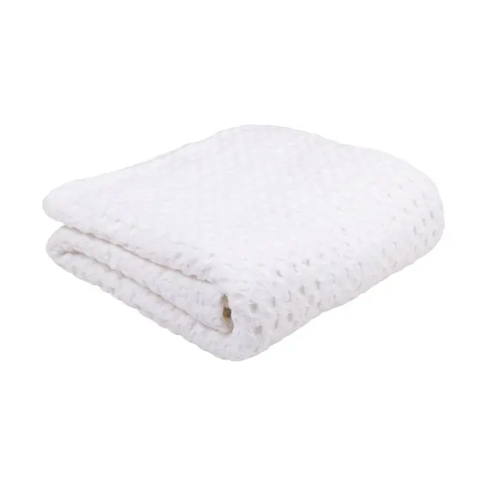 Aktuell Handtuch Waffelpiqué Weiß 50×100