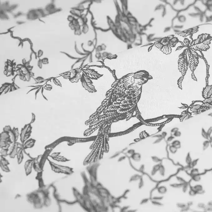 Garantierte Lieferung Lakenstoff Meisen grau