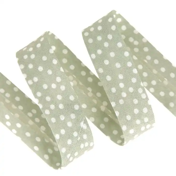 Schrägband Punktmuster Hellgrau 20 mm Bestseller
