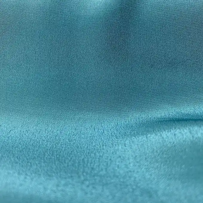 Rabatt Krepp Seide einfarbig Seegrün