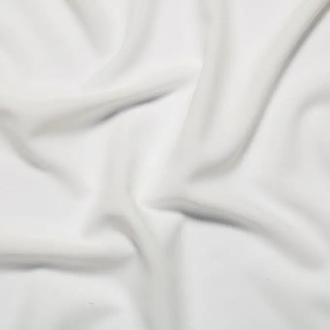 Krepp Polyester einfarbig weiß Schneller Versand