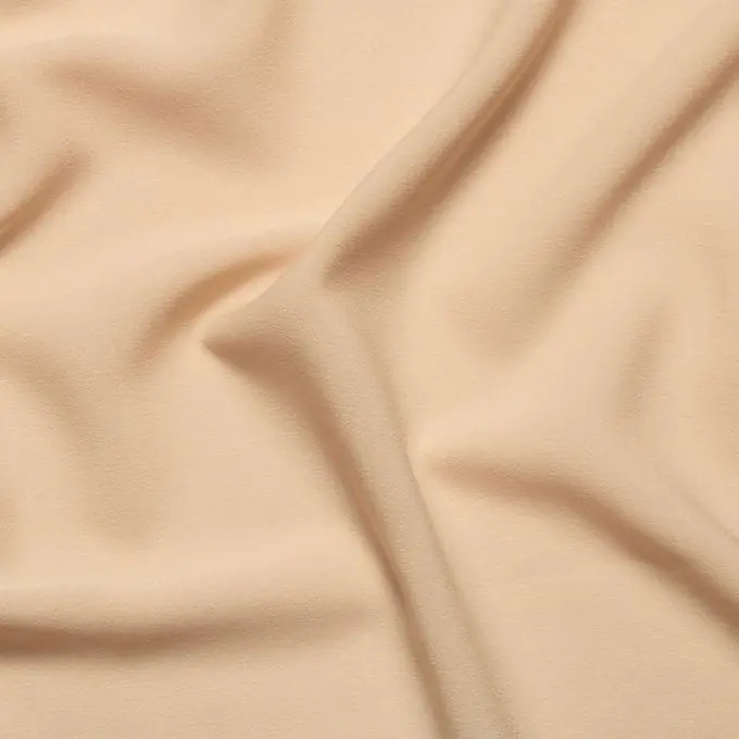 Top-Preis Krepp Polyester einfarbig nude