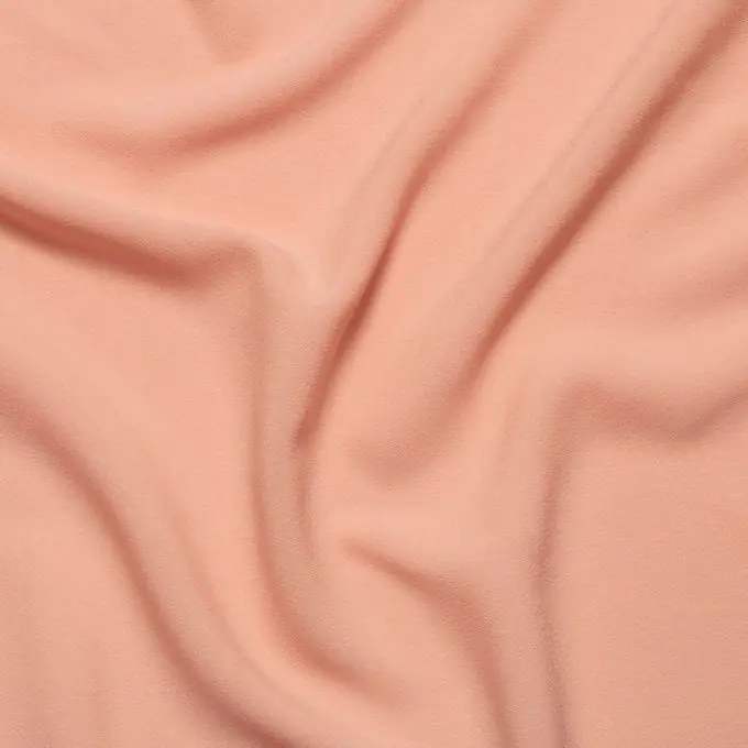 Abverkauf Krepp Polyester einfarbig blassrosa