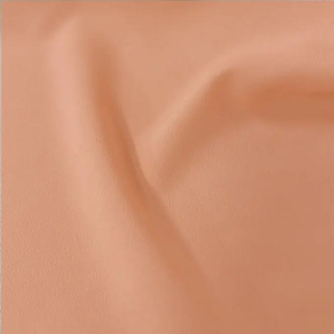 Preis Gesenkt Krepp Polyester einfarbig koralle Made in Italy