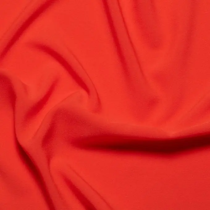 Beliebt Krepp Polyester einfarbig orange