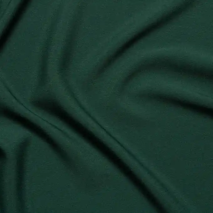 Krepp Polyester einfarbig waldgrün Kostenloser Versand