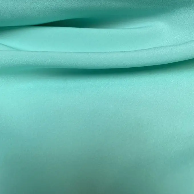 Leichter Kreppstoff Polyester einfarbig Jadegrün Neuheit