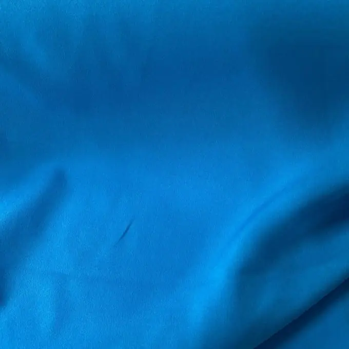 Kreppstoff Polyester einfarbig blau Markenware