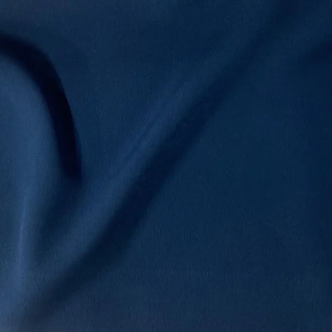 Kreppstoff Polyester einfarbig Petrolblau Nur Heute