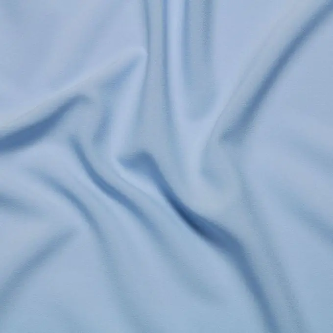 Preiswert Krepp Polyester einfarbig blau