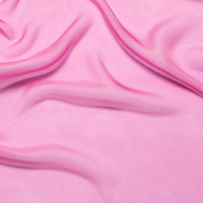 Top-Seller Chiffon Polyester einfarbig bonbonrosa