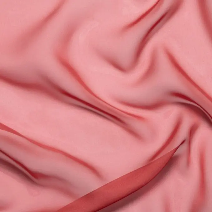 Chiffon Polyester einfarbig rosa Rabatt