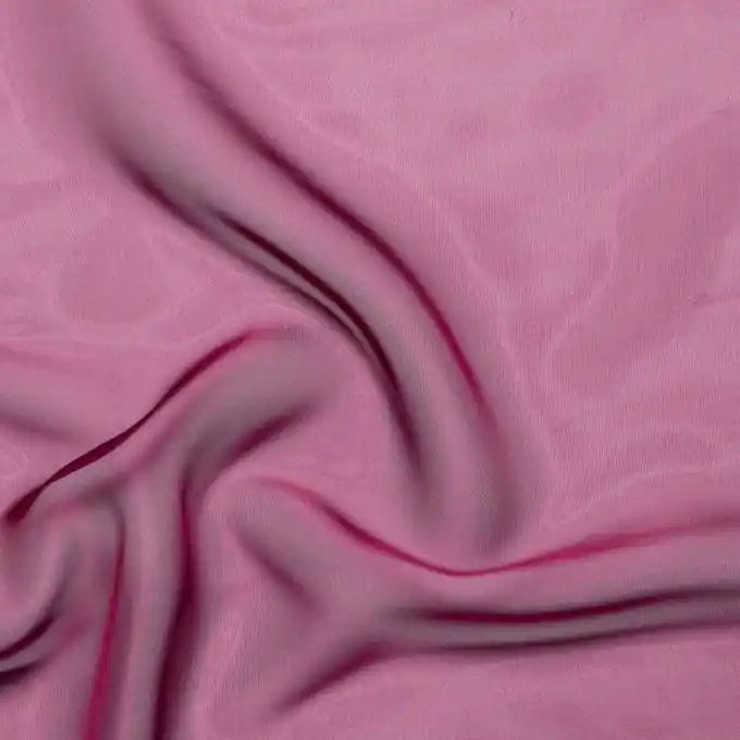 Zertifiziert Chiffon Polyester einfarbig aubergine