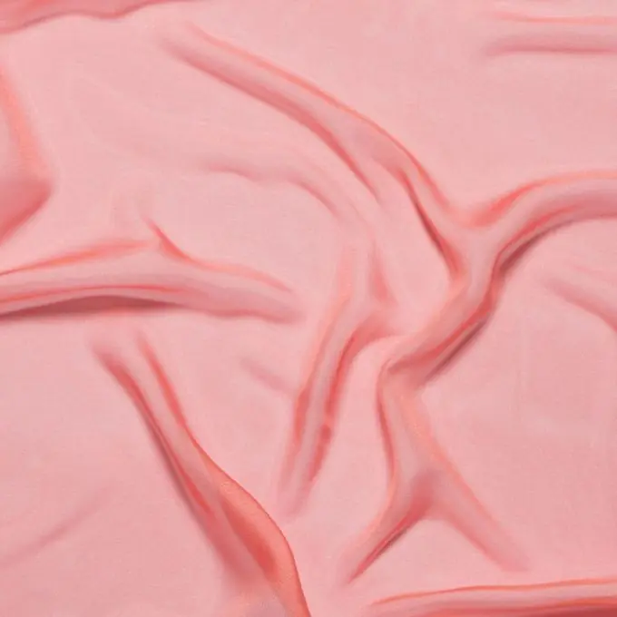 Chiffon Polyester einfarbig blush Billig