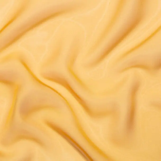 Geprüft Chiffon Polyester einfarbig senfgelb