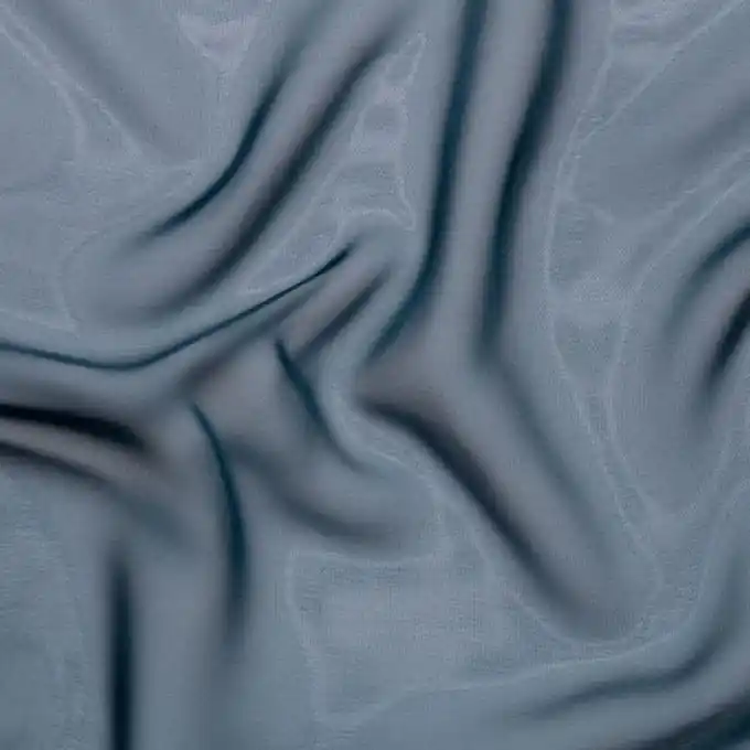 Chiffon Polyester einfarbig petrolblau Heißes Angebot