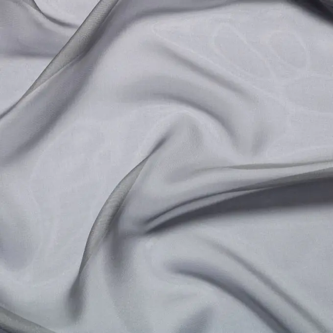 Kostenfreie Lieferung Chiffon Polyester einfarbig grau