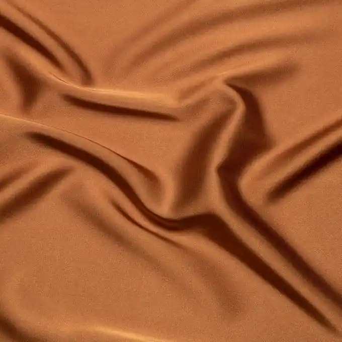 Satin Polyester Stretch ocker Billig