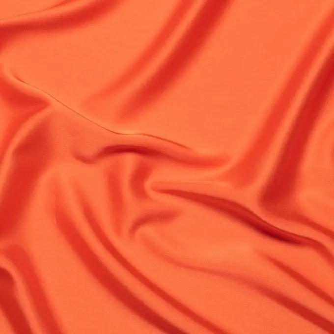 Satin Polyester Stretch orange Kracherpreis